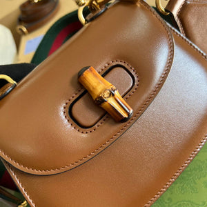 Gucci Bamboo1947 Mini top handle bag 686864 Tan - Default Title - View 5