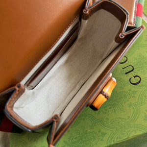 Gucci Bamboo1947 Mini top handle bag 686864 Tan - Default Title - View 9