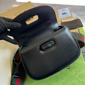 Gucci 675797 Bamboo1947 small top handle bag Black - Default Title - View 7
