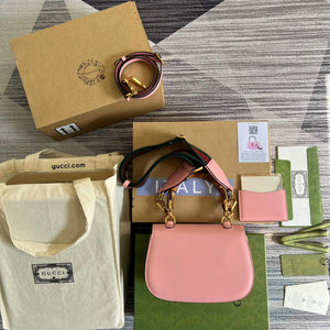 Gucci 675797 Bamboo1947 small top handle bag Pink - Default Title - View 2