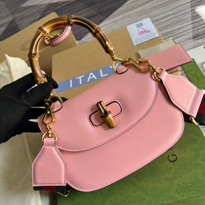 Gucci 675797 Bamboo1947 small top handle bag Pink - Default Title - View 4