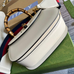 Gucci 675797 Bamboo1947 small top handle bag White - Default Title - View 7
