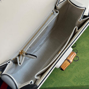 Gucci 675797 Bamboo1947 small top handle bag White - Default Title - View 9