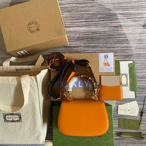 Gucci 675797 Bamboo1947 small top handle bag Orange - Default Title - View 2