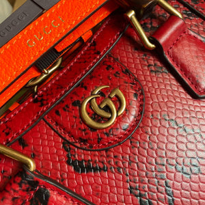 Gucci Diana Mini Tote Bag Snake Top Handle Bag Gucci a€?55661 Red - Default Title - View 5