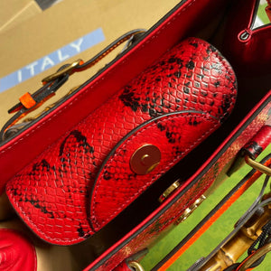 Gucci Diana Small Tote Bag Snake Top Handle Bag 660195 Red - Default Title - View 8