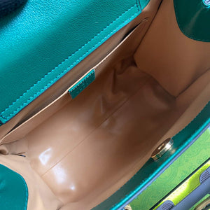 Gucci Diana Small Tote Bag Snake Top Handle Bag 660195 Green - Default Title - View 9