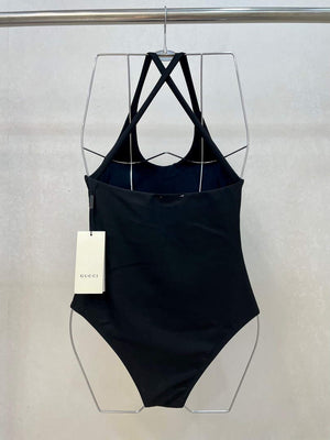 Gucci Sparkling swimsuit with Gucci logo 501899 Black - S - View 5