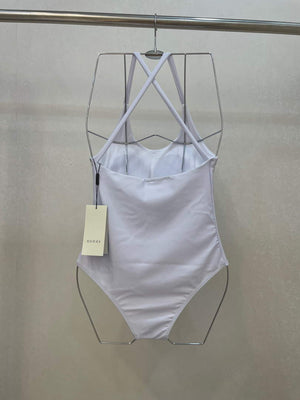 Gucci Sparkling swimsuit with Gucci logo 501899 White - S - View 8