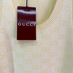 Gucci Women GG Jacquard knitted vest dress G85265 - Blue / S - View 3