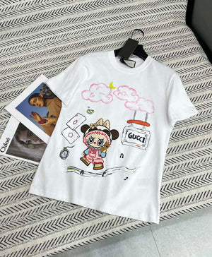 Gucci Women Gucci logo cotton jersey T-shirt G85283 - Pink / S - View 4