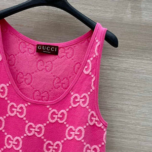 Gucci Women jacquard full-length GG wool dress G85261 - S - View 4