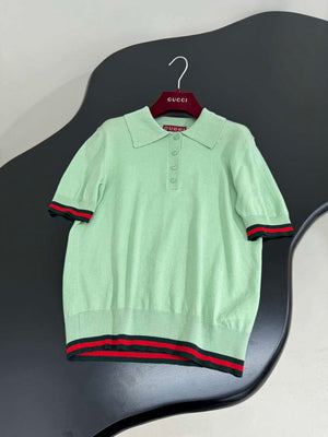 Gucci Women New Wool Blend Polo Shirt G85271 - S - View 4