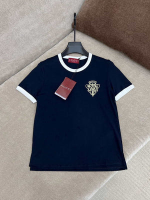 Gucci Women Slogan cotton short-sleeved T-shirt G85287 - S - View 1