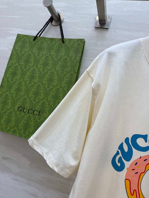 Gucci Women Slogan cotton short-sleeved T-shirt G85289 - S - View 5