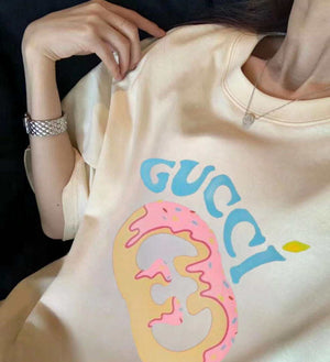 Gucci Women Slogan cotton short-sleeved T-shirt G85289 - S - View 7
