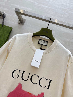 Gucci Women Slogan cotton short-sleeved T-shirt G85291 - S - View 3