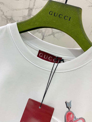 Gucci Women Slogan cotton short-sleeved T-shirt G85292 - S - View 3