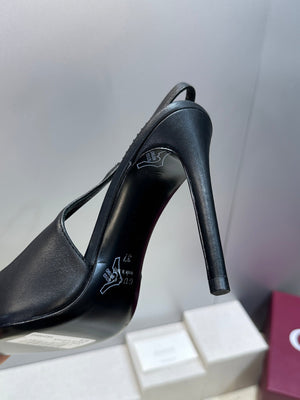 Gucci Women's Pointed-toe Slingback High Heels Shoes 9.5cm G86241 - Euro 35=US 4 - View 9