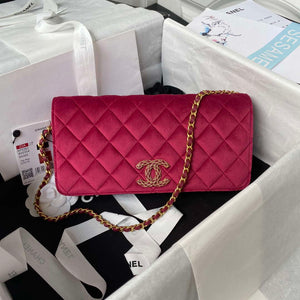 Chanel AP3363 Flap Baguette Bag Velvet Wine Red - Default Title - View 1