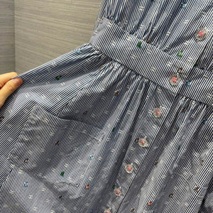 Chanel P73610 Women's Fashion Clothing Striped Dress C58709 - 36 - View 8