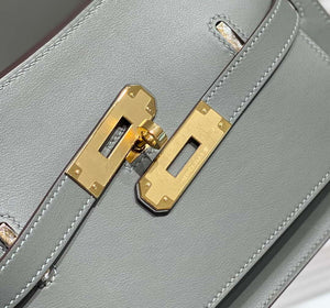 Hermes 316413 Jyspiere Leather Hermes bags Gray h900920 - Default Title - View 7