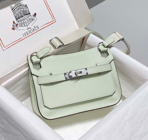 Hermes 316413 Jyspiere Leather Hermes bags Light Green H900919 - Default Title - View 1