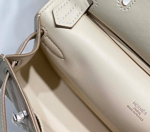 Hermes 316413 Jyspiere Leather Hermes bags White H900917 - Default Title - View 6