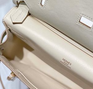 Hermes 316413 Jyspiere Leather Hermes bags White H900918 - Default Title - View 6