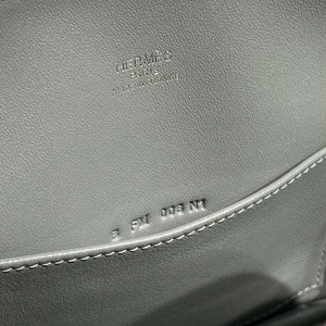 Hermes 316419 Bolide 1923 Mini Leather Bag Elephant Gray H900966 - Default Title - View 9