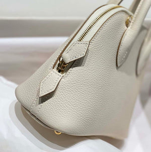 Hermes 316419 Bolide 1923 Mini Leather Bag H900972 - Sliver - View 14