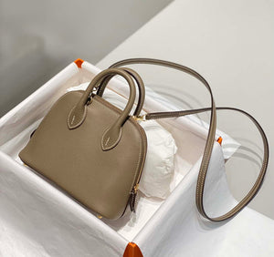 Hermes 316419 Bolide 1923 Mini Leather Bag H900974 - Sliver - View 12