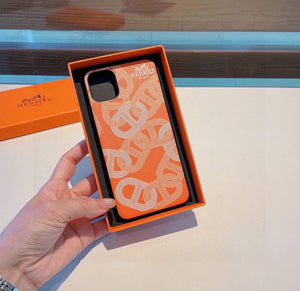 Hermes Apple Iphone Leather Premium Deluxe Phone Case H66322 - iPhone15pro max £¨6.7£© - View 1