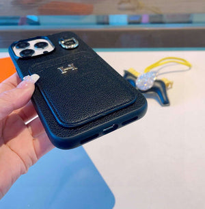 Hermes Apple Iphone Leather Premium Deluxe Phone Case H66326 - iPhone15pro max £¨6.7£© - View 5