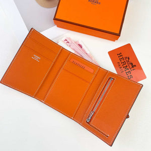 Hermes Bearn wallet Epsom calfskin mini wallet H20902 - Gold - View 8