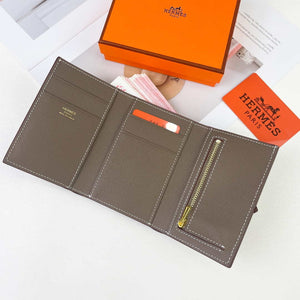 Hermes Bearn wallet Epsom calfskin mini wallet H20905 - Gold - View 7