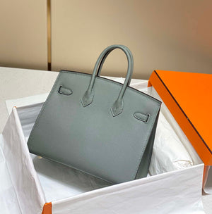 Hermes Birkin Designer Tote Bag Epsom Leather 28370 Almond Green - Gold / 25cm - View 12