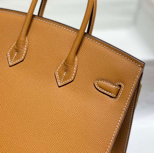 Hermes Birkin Designer Tote Bag Epsom Leather 28371 Golden brown - Gold / 25cm - View 7