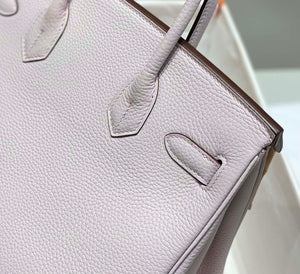 Hermes Birkin Designer Tote Bag Togo Leather 28568 Fantasy purple - Sliver / 25cm - View 17