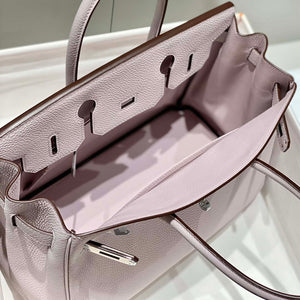 Hermes Birkin Designer Tote Bag Togo Leather 28568 Fantasy purple - Sliver / 25cm - View 18