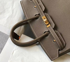 Hermes Birkin Handbags Designer Hermes Bag Epsom Leather 28522 Elephant Grey - Gold / 25cm - View 6