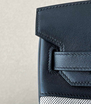 Hermes Birkin Tote Bag Swift leather with canvas 286001 - 25cm - View 4