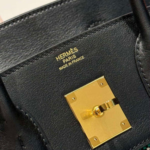 Hermes Birkin Tote Bag Swift leather with canvas 286014 - Gold / 25cm - View 13