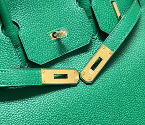 Hermes Birkin Tote Bag Togo Leather 28607 Green - 25cm - View 6