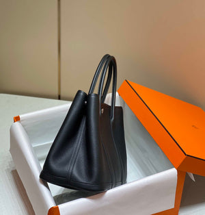 Hermes Black Togo Medium Garden Party 36cm Bag H239055 - Default Title - View 4