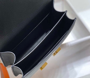 Hermes Constance Cross Body Bag Epsom Leather Gold H28401 - 18CM - View 9