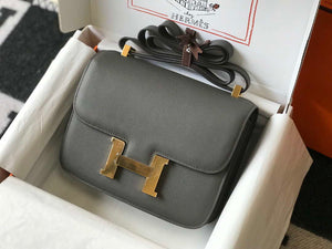Hermes Constance Cross Body Bag Epsom Leather Gold H28402 - 18CM - View 2