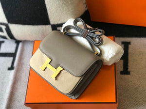 Hermes Constance Cross Body Bag Epsom Leather Gold H28403 - 18CM - View 1