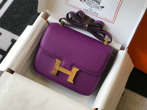 Hermes Constance Cross Body Bag Epsom Leather Gold H28404 - 18CM - View 2