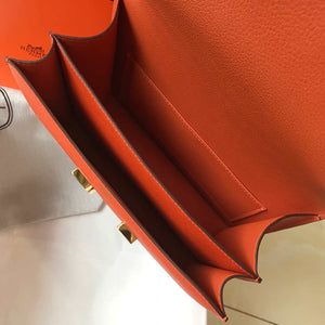 Hermes Constance Cross Body Bag Epsom Leather Gold H28409 - 18CM - View 9